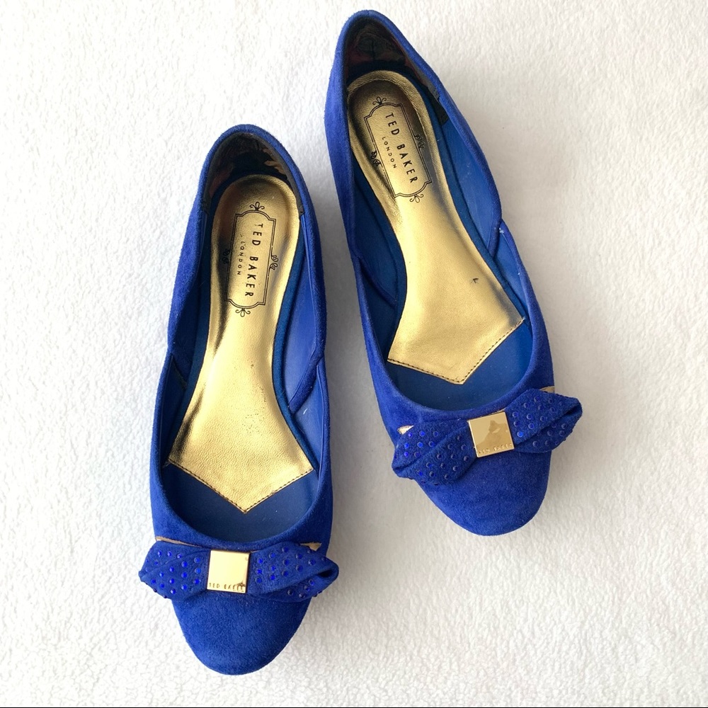 Authentic Ted Baker Blue Suede Shoes